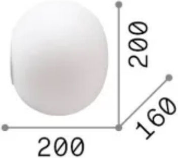 Ideal Lux Lamp Wall with Socket E14 White 20cm