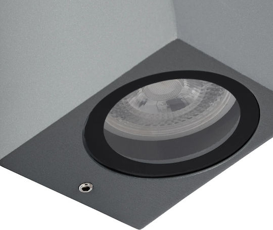 kelvo Burano Wall-Mounted Outdoor Lighting GU10 IP65 8x8x15cm