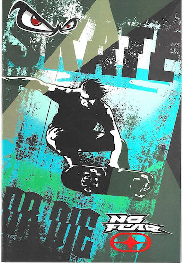 Back Me Up Heft Geregelt B5 40 Blätter Skate Wolf 1Stück
