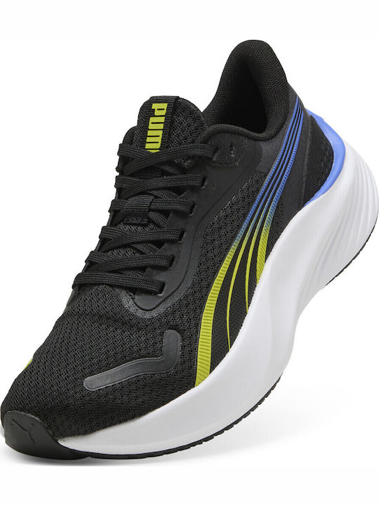 Kids Sports Running Shoes with Laces Black
