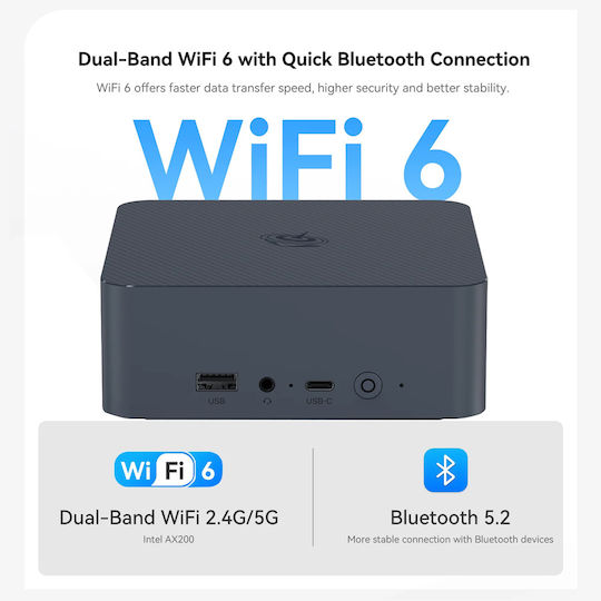 Beelink EQi12 Mini PC (Core i5-12450H/16GB DDR4/500GB SSD/W11 Pro)