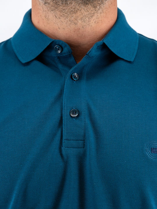 Polo Short Sleeve Blouse Petrol Blue