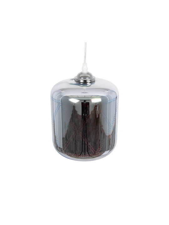 GloboStar Neptune Pendant Light Multicolour with Socket E27 18x18x25cm