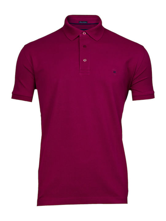 Polo Kurzarmbluse Maroon