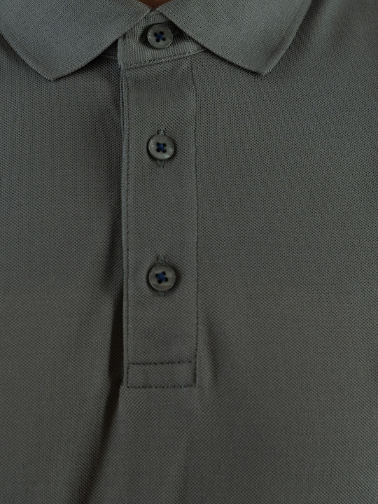 Polo Kurzarmbluse Khaki