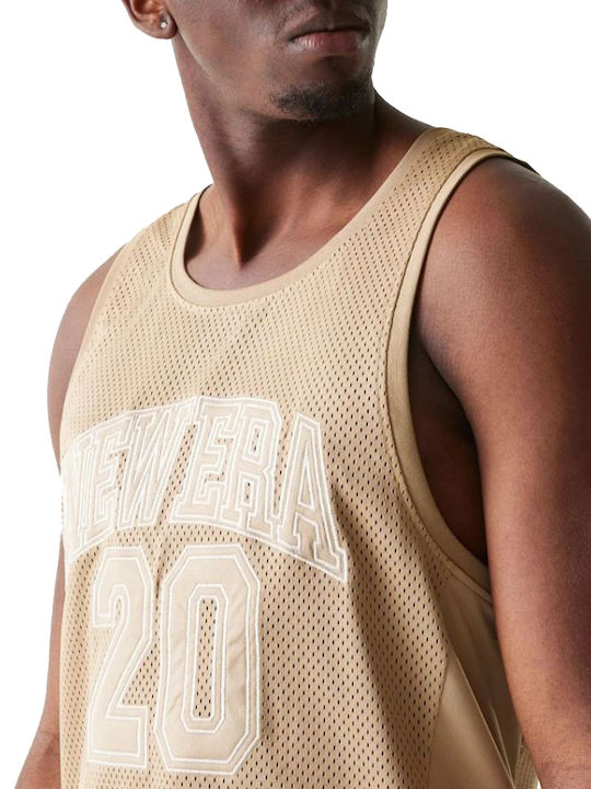 Mesh T-shirt Beige