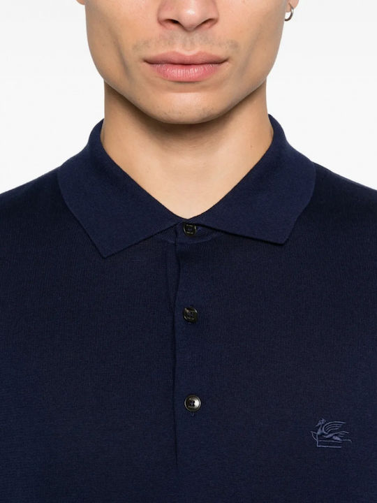 Polo Bluse Blau