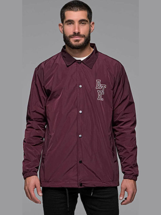 Athens Geacă Denim Bordeaux
