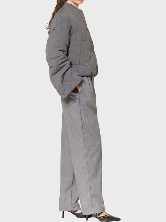 Women's Fabric Trousers Grey