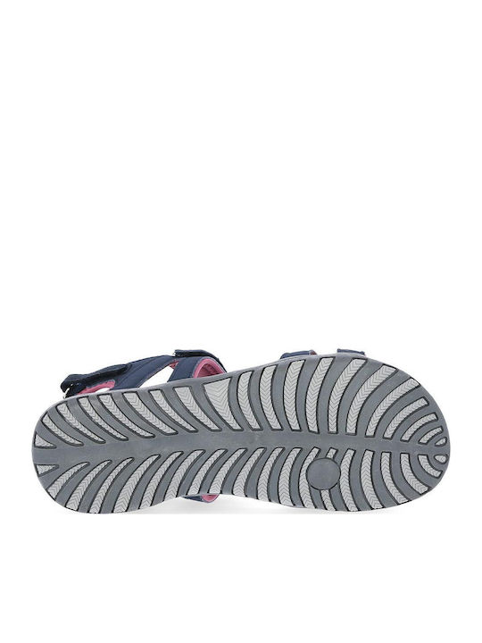 Flache Sandalen für Damen in Blau Farbe