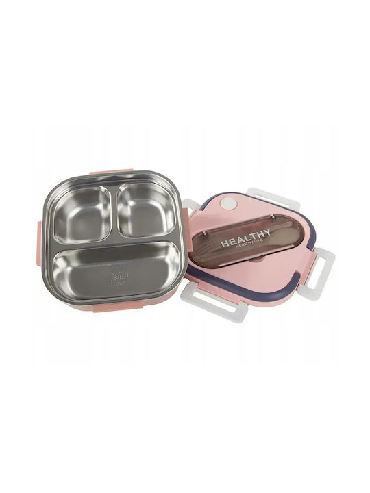 Verk Group Cutie pentru Mâncare Inox Roz 1000ml 1buc