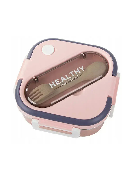 Verk Group Cutie pentru Mâncare Inox Roz 1000ml 1buc