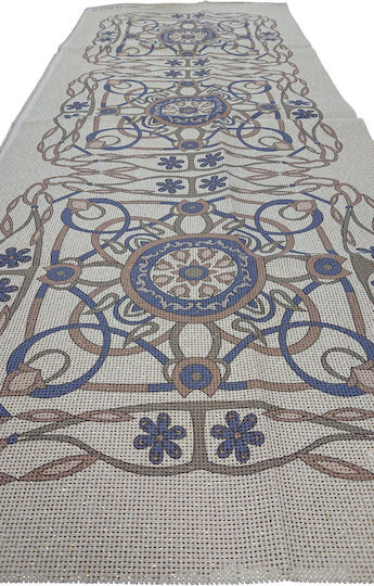 Traübersa Stampoí 50x130cm Etemín Knossos Iliakhída Beige Χρυσό Pero 340