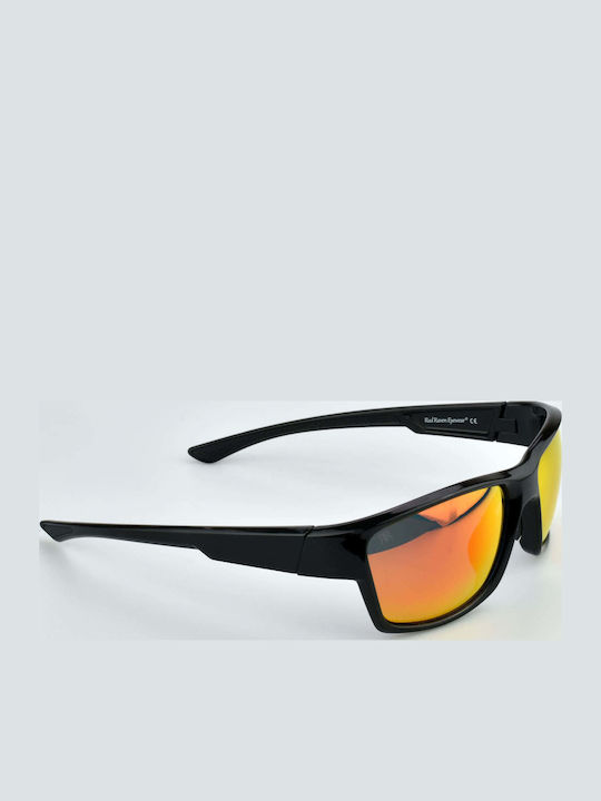 Red Raven Velocity Unisex Γυαλιά Ηλίου με Μαύρο Σκελετό και Κόκκινο Φακό 48953112592718