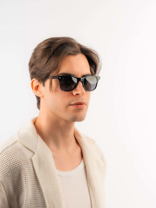 Red Raven Daniel Unisex Sunglasses with Black Frame and Red Lens