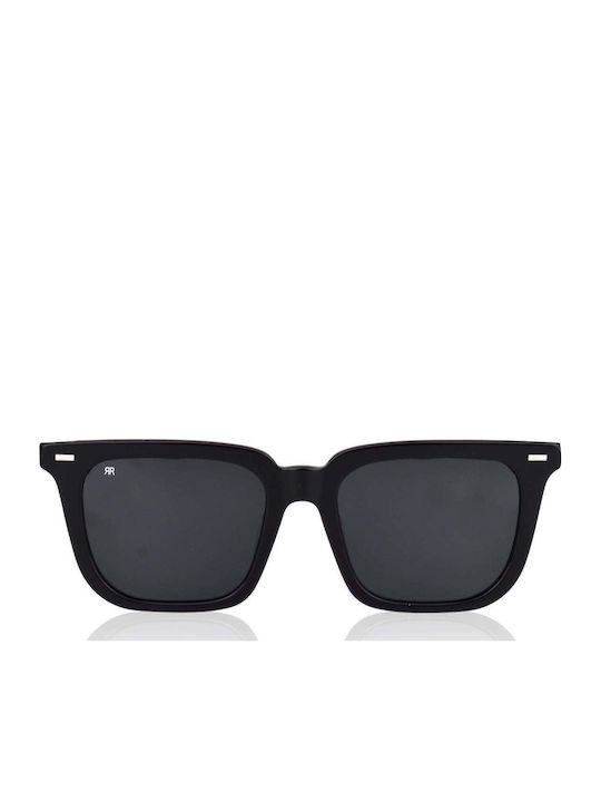 Red Raven Jasper Unisex Sunglasses with Black Frame and Black Polarized Lenses
