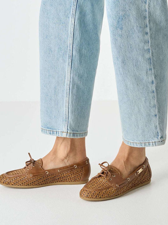 Women's Loafers in Tabac Brown Color