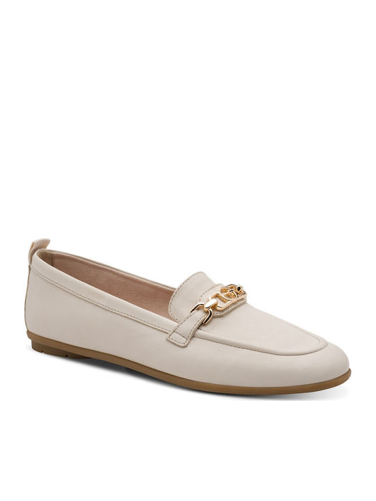 Women's Moccasins in Beige Color