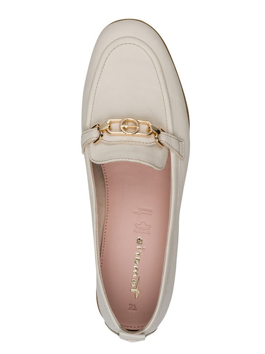 Women's Moccasins in Beige Color