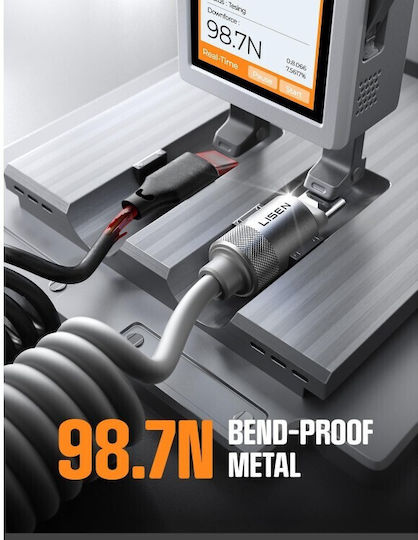 Lisen USB 2.0 Cable USB-C male - USB-A Γκρι YL0125090001