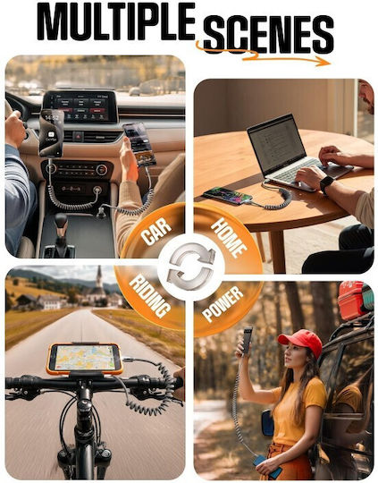 Lisen USB 2.0 Cable USB-C male - USB-A Γκρι YL0125090001