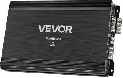 Vevor Car Audio Amplifier 4-channel Bridgeable Car Amplifier Multichannel Class Ab Stereo Amp Max 4 X 250w At 4 Ohms 4 X 500w At 2 Ohms High Output Suvs Pickups Off-road Vehicles