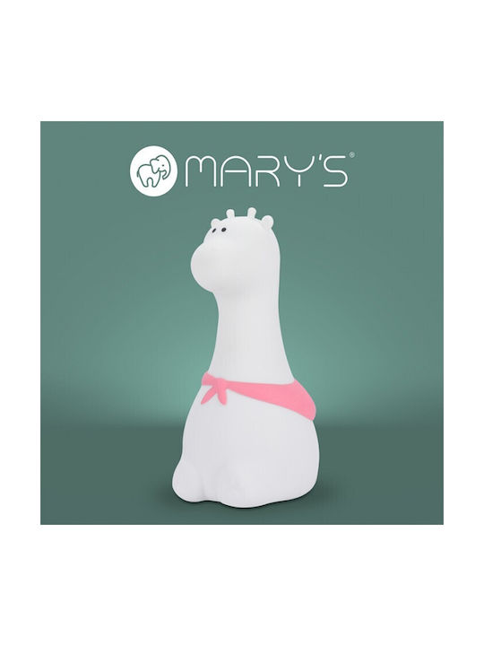 Mary's Φωτάκι Νυκτός LED Giraffe Μπαταρίας Λευκό Θερμό
