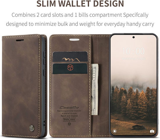 Caseme 013 Retro Книга Кожен / Изкуствена Кожа Кафяв (Redmi Note 15 Pro 5G)