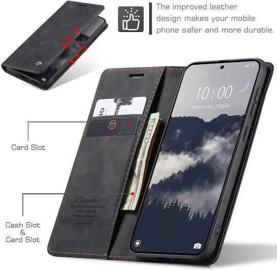 Caseme 013 Retro Book Negru (Redmi Note 15 Pro 5G)
