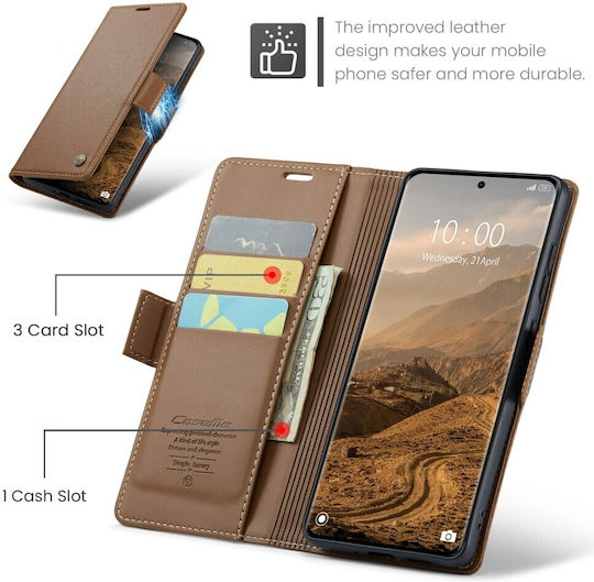 Caseme 023 Luminus Wallet Καφέ (Redmi Note 15)