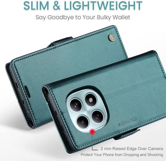 Caseme 023 Luminus Wallet Δερμάτινο / Δερματίνης Πράσινο (Redmi Note 15)