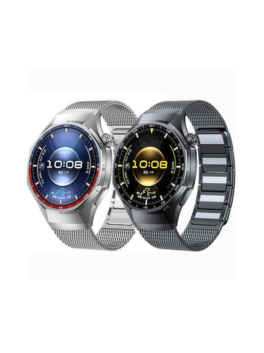 Huawei Watch Gt 6 Pro Tragbare Bänder Druckknopf Nahtlose Schnittstelle I-förmiges Magnetisches Rostfreier Stahl Uhrenarmband Titan Grau Huawei Watch Gt 6 Pro Tragbare Bänder Druckknopf Nahtlose Schnittstelle I-förmiges Magnetisches Rostfreier Stahl Uhrenarmband Titan Grau