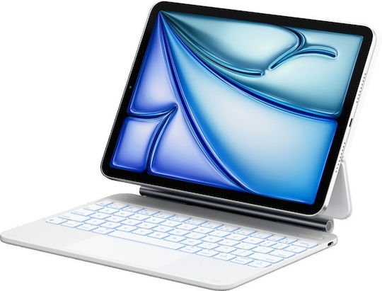 Typecase Klappdeckel Robust mit Tastatur Weie (iPad Air 11 2024/2025)