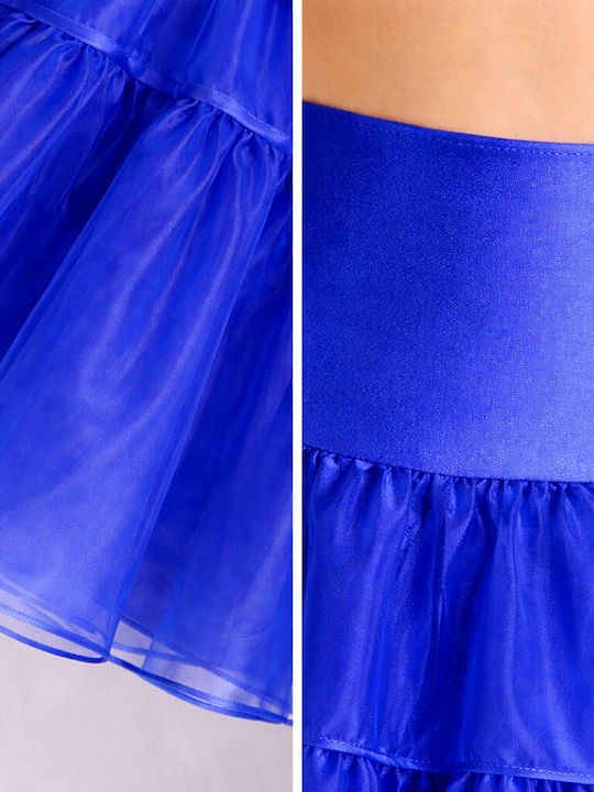 Maxi Rock mit Tüll Blue.