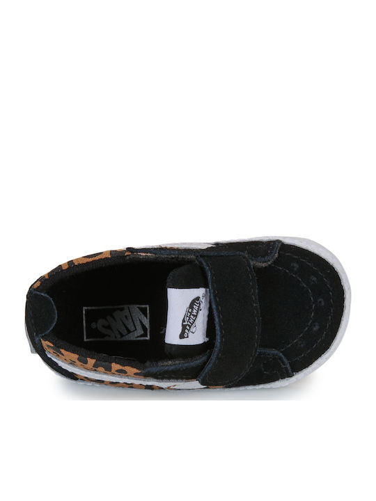 Leopard Παιδικά Sneakers High Μαύρα