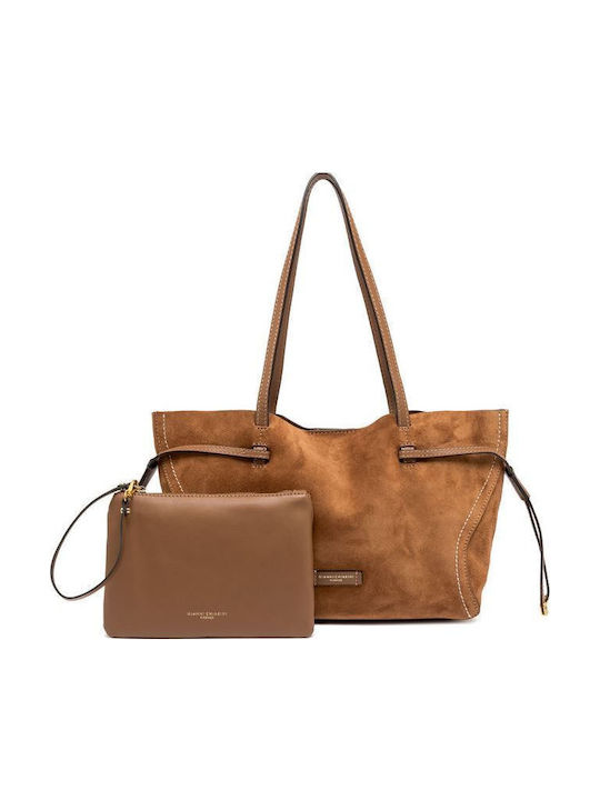 Set Leather Women's Bag Shoulder Brown