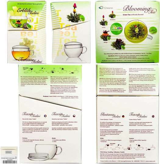Creano Tasse Tee Glas Mehrfarbig 200ml