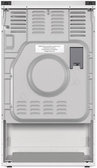 Gorenje Κουζίνα Υγραερίου 70lt με Εστίες Υγραερίου Π50εκ. Λευκή