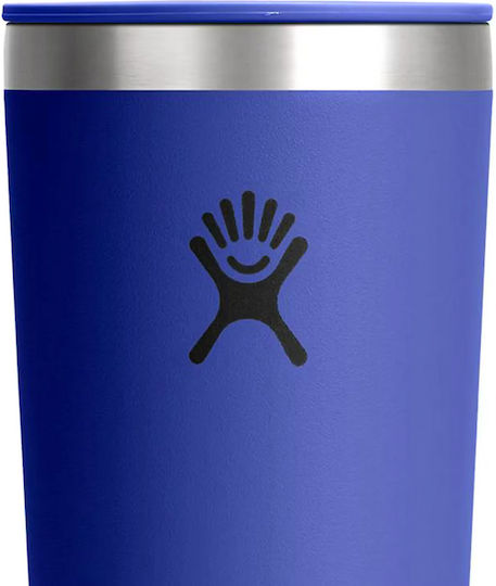 Hydro Flask All Around Stainless Steel Thermos Bottle 355ml Capri Blue with Handle