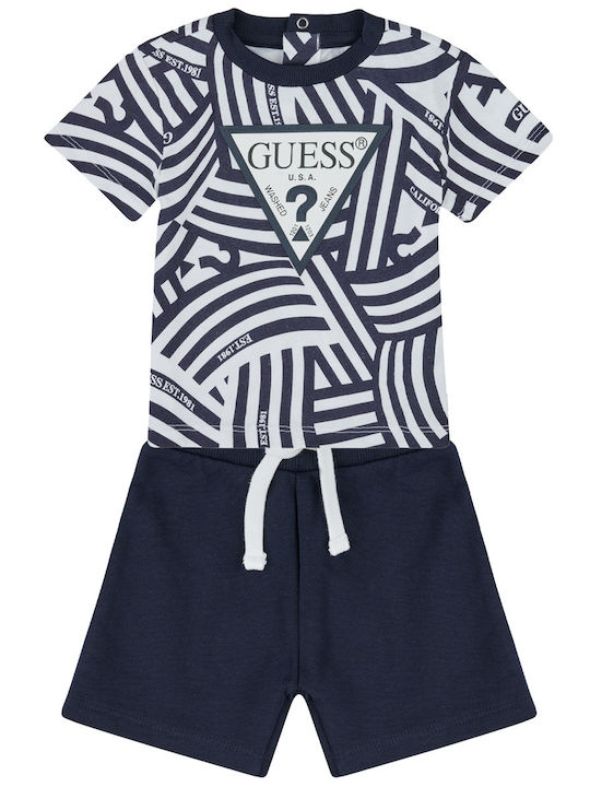 Guess Set Pentru Copii Cu Pantaloni Scurți Multicolor 2 Bucăți Guess Set Pentru Copii Cu Pantaloni Scurți Multicolor 2 Bucăți