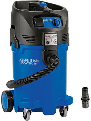 Nilfisk Alto Attix 50-01 PC Σκούπα Υγρών / Στερεών 1500W με Πλαστικό Κάδο 47lt