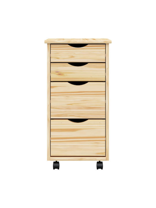 Чекмеджета Офис Διαφανής Βερνίκι 34x39x65.5см