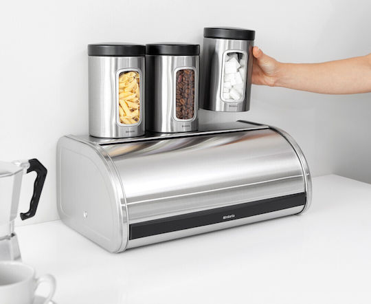 Brabantia Brotkasten Inox Gray 47.9x27.6x18.9cm