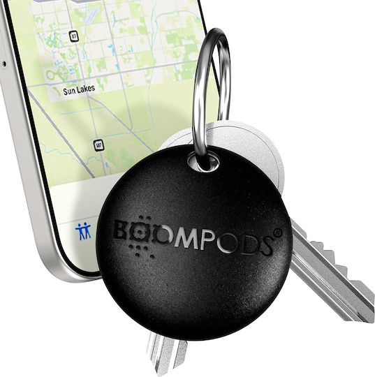 Boompods Boomtag Kompatibel mit Apple Find My Schwarz