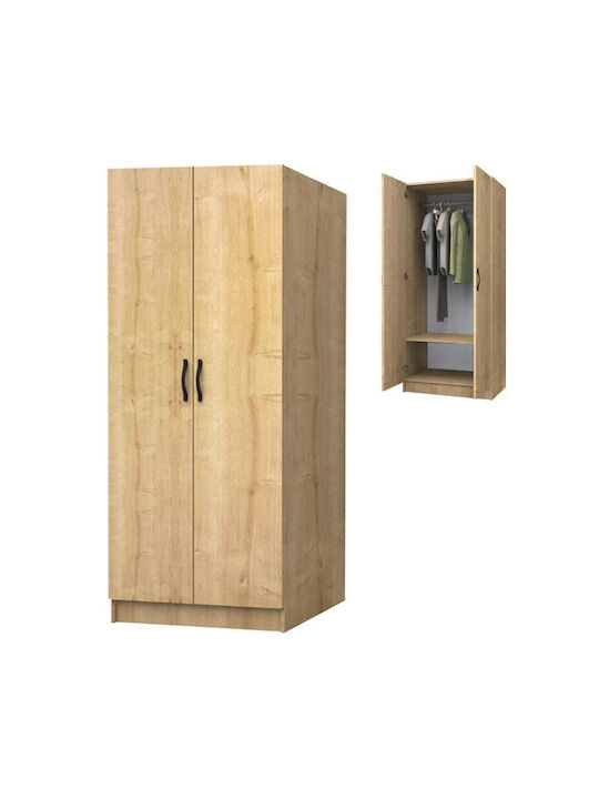 Doppeltür Kleiderschrank Vivian Natural Beech 80x51.8x181cm