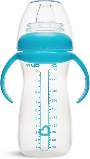 Munchkin Gentle Tall Transition Cup Baby Sippy Cup Plastic with Handles Blue for 9m+ 296ml