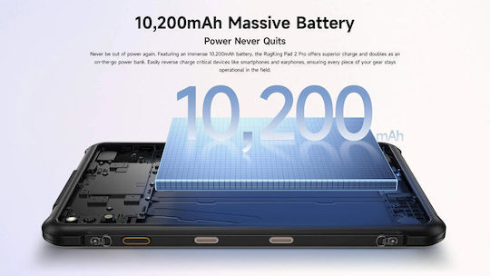 Ulefone RugKing Pad 2 Pro 4G 10.1Inci Tabletă (8GB/256GB) Negru