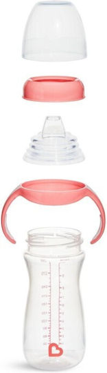 Munchkin Gentle Tall Transition Cup Εκπαιδευτικό Μπιμπερό Πλαστικό με Λαβές Ροζ για 9m+ 296ml