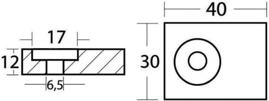Aluminum Anode Suzuki 01204al Tecnoseal