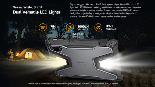 Ulefone Armor Pad 5 Pro 5G 11Инчове Таблет (12GB/512GB) Черен